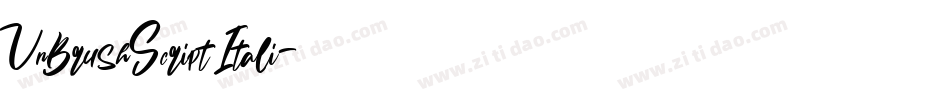 VnBrushScript Itali字体转换